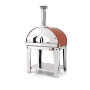 Fontana Mangiafuoco Rosso Dual Fuel Pizza Oven Including Trolley