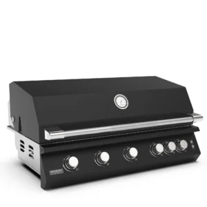 Brabura Fusion 500 Matte Black Built In Gas Barbecue