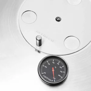 Martinsen barbecue thermometer and mounting detail
