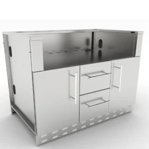 Sunstone outdoor kitchen cabinet for a gas barbecue