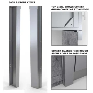 Sunstone cabinet end corner guard panel