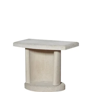 Buschbeck Masonry White Side Table