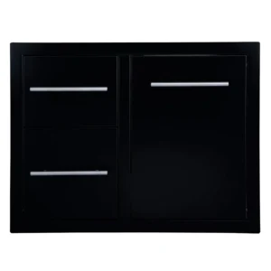 Sunstone Black Series Double Drawer Trash Combo 30"