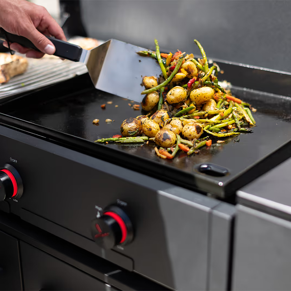 Plancha and grill combo
