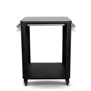 Cozze Outdoor Table With Pullout Stainless Steel Prep Shelf